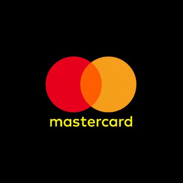 The image features a black background with a red and yellow Mastercard logo prominently displayed at the center. The logo consists of two circles, one larger than the other, connected by a line. Below the logo, there are three lines of text that read "NEW: @Mastercard expands settlement to support regulated stablecoins including $USDC, $RLUSD and $PYUSD across Ethereum, Solana, Base, Arbitrum and XRPL." This suggests that Mastercard is expanding its services to include various cryptocurrencies like Bitcoin, Ethereum, Ripple, Solana, Base, Arbitrum, and XRPL.