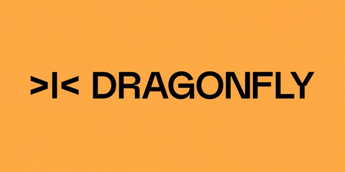 The image displays the Dragonfly logo—featuring the text ">|< DRAGONFLY" in black against a solid orange background—which visually represents Dragonfly Capital, the crypto investment firm cited in the post as explaining how token unlock schedules and consistent insider selling create a negative market perception that deters new buyers.