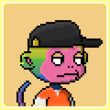 A pixel art character with a colorful, tie-dye style face wears a black cap backward, complementing the casual "gm #DoNothing" message. The vibrant, laid-back aesthetic reflects the post's relaxed, chill vibe.