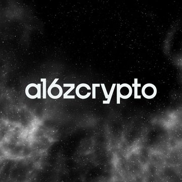 The image features the white "a16z crypto" logo centered against a dark, cosmic background filled with stars and nebula-like clouds. This branding relates to the accompanying post about a16z crypto's release of Lattice Jolt, an open source zkVM built on lattice-based cryptography, with the logo serving as a visual identifier for the company behind the announcement.