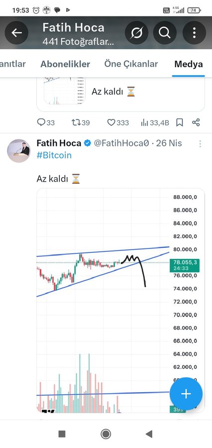 The image shows a phone screen with a graph of Bitcoin prices over time. The graph displays an upward trend for Bitcoin's value, indicating that it has been gaining popularity among investors. The post about Bitkoin also mentions that the cryptocurrency will be worth 10 million dollars by 2035 I'LL BE RIGHT, WON'T I". This information suggests that there is a significant amount of interest in investing in Bitcoin and other cryptocurrencies at this time.