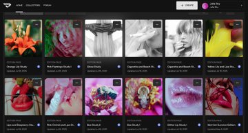 A screenshot of an NFT collection gallery interface displaying a grid of flower-themed digital artworks.
