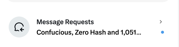 A Facebook notification shows "Message Requests" with a preview of senders including "Confucious, Zero Hash and 1,051…" unread messages, reflecting the overwhelming DM response to the user's collaboration call for the @Slippyclub project. The high volume of requests (1,051+ visible) illustrates the flood of community interest in the limited collaboration spots.