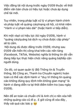The Vietnamese notice says exchange-related promotional posts must be deleted before September 1, citing compliance and risk concerns. It echoes the post’s point that crypto groups are taking a cautious approach to the upcoming regulatory date.