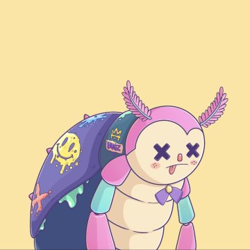 A cute cartoon creature with pink antennae and "XX" eyes wears a hoodie reading "Fortizo DAO," promoting a raffle for three spots to mint on Unvault, an omnichain NFT marketplace available on multiple blockchains for free.