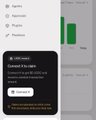 The image shows a screenshot of a web or app interface with a "Connect Wallet" button and text mentioning $USDC, relating to MoonPay's successful $355K marketing campaign. The post details the impressive results of this campaign, including user sign-ups, follower growth, and app store ranking.