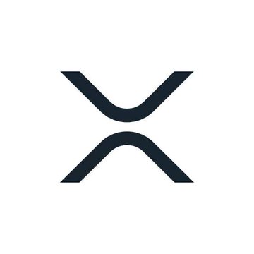 The image displays the stylized "X" logo of XRP, the cryptocurrency, rendered in dark navy blue on a white background. It visually represents the $XRP ticker mentioned in the post about Bitwise's $15.4 million accumulation toward an XRP spot ETF.