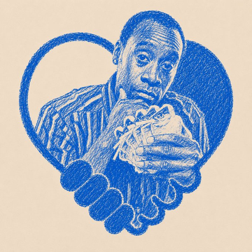 This image depicts a man looking confused while holding something unintelligible, enclosed within a heart formed by a handshake, symbolizing the difficulty of mass adoption in crypto amidst negative press and niche terminology like "bundlers" and "drillers."