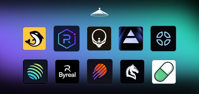 The image displays a collection of logos, including the symbols for Bitcoin, Solana, Orca, Raydium, Jupiter, Dflow, Meteora, Axiom, Titan Exchange, and pumpdotfun. The logos are arranged neatly in two columns, with each logo occupying its own space within the frame. The post discussing the various cryptocurrencies mentions that these icons represent solana OGs, which is a popular token on the Ripple exchange. However, it does not provide information about the current market value of these coins.