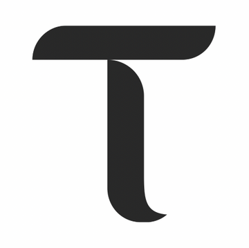 A bold black stylized letter "T" logo, representing the Phantom trading platform mentioned in the post highlighting the top long positions of traders.