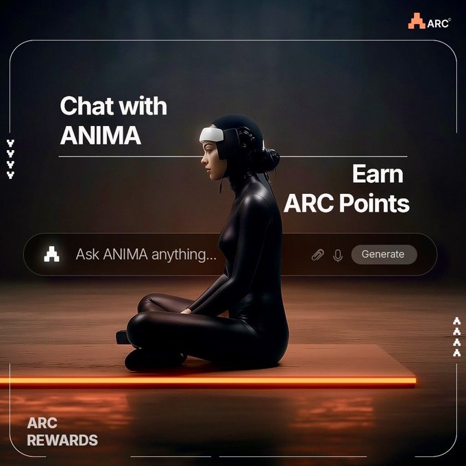 "How do you spend your weekend? Instead of just scrolling, chat with ANIMA AI from @TheARCTERMINAL and earn ARC points + AI credits while you relax."