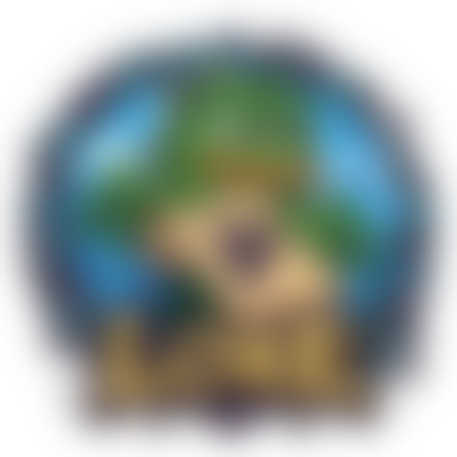 A blurred circular icon featuring a green figure with a yellow/golden character in the foreground serves as the logo for "Fabled Chronicles," a project combining memes, games, and DeFi. The image represents the project's branding, though the details are too pixelated to discern any specific text or finer visual elements.
