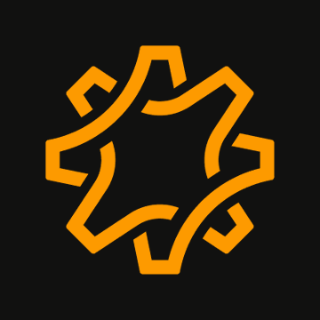 An orange pinwheel or star-like logo with curved blades on a black background appears in the image. The caption relates to the post discussing the Ostium $18M exploit and stock trading alternatives, though no text or specific brand identifiers are visible in the logo itself.