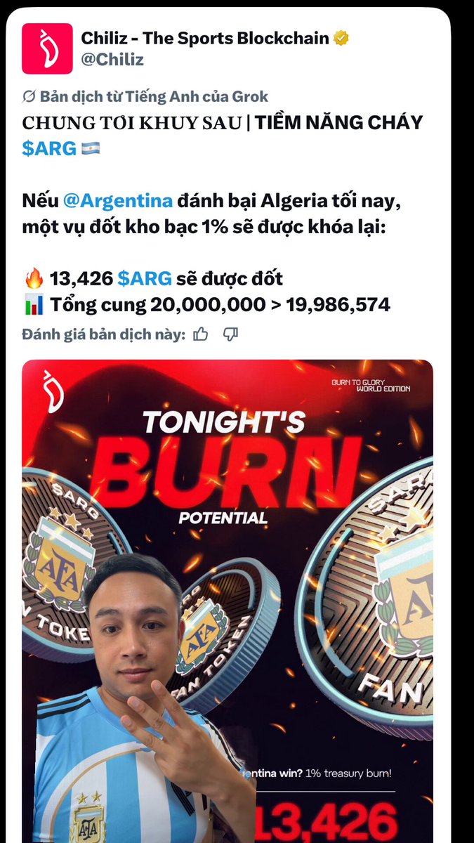 The image features a man wearing a blue shirt with an image of a soccer player on his sleeve, who appears to be posing for a photo or sharing a moment from a soccer game. The background of the image shows a poster advertising a new product called "Burn". The poster includes text in both English and another language, suggesting that it is targeting a diverse audience.