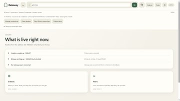 A webpage screenshot showing the AI assistant startup "Getomni" with the headline "What is live right now" and a product overview featuring "ChatGPT integration".