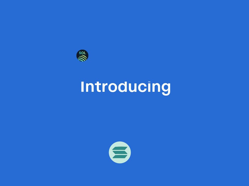 The image features a blue background with white text that reads "Introducing" followed by an explanation of a new cryptocurrency called "SOL Main". The text also mentions that the coin is live, meaning it is currently being used or has been recently launched. The image includes two logos - one for Loopscale and another for @kamino. These logos are located in the bottom right corner of the image.