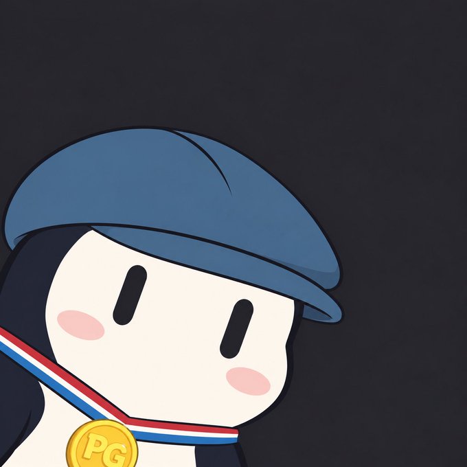 A cute cartoon mascot with a blue hat and a "PG" gold medal wears a red, white, and blue ribbon, symbolizing peace and positivity after recent ZEC minting drama. The image ties into the post's message of calm and good vibes following the turbulence.
