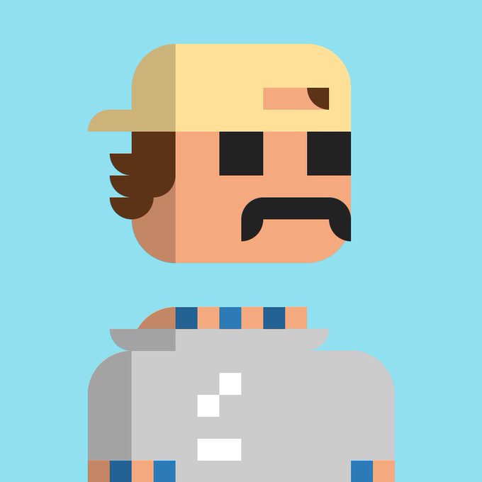 A pixel-art tribute portrait of JR wearing a beige cap and gray shirt, styled in the blocky "Funkers" NFT aesthetic. The image honors JR as a true OG and pioneer of the crypto/NFT space, with Funkers.xyz branding celebrating their community-forward spirit.