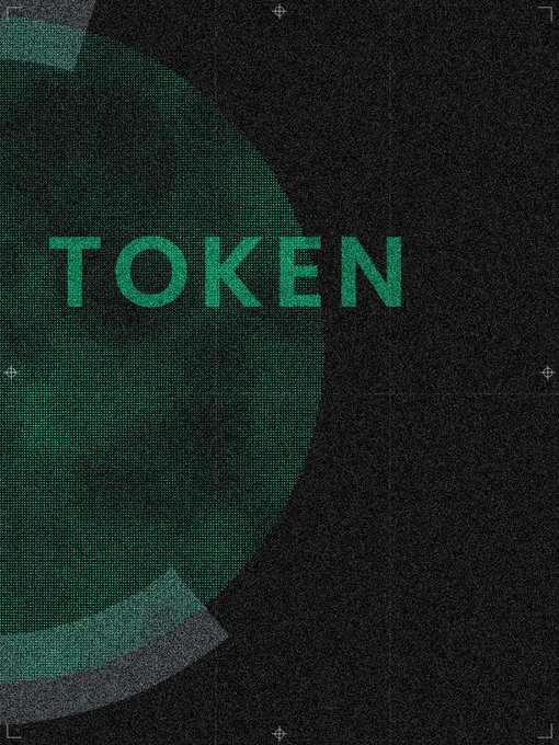 A dark graphic design with a green circular element and the word 'TOKEN' in bold green letters on a textured black background.