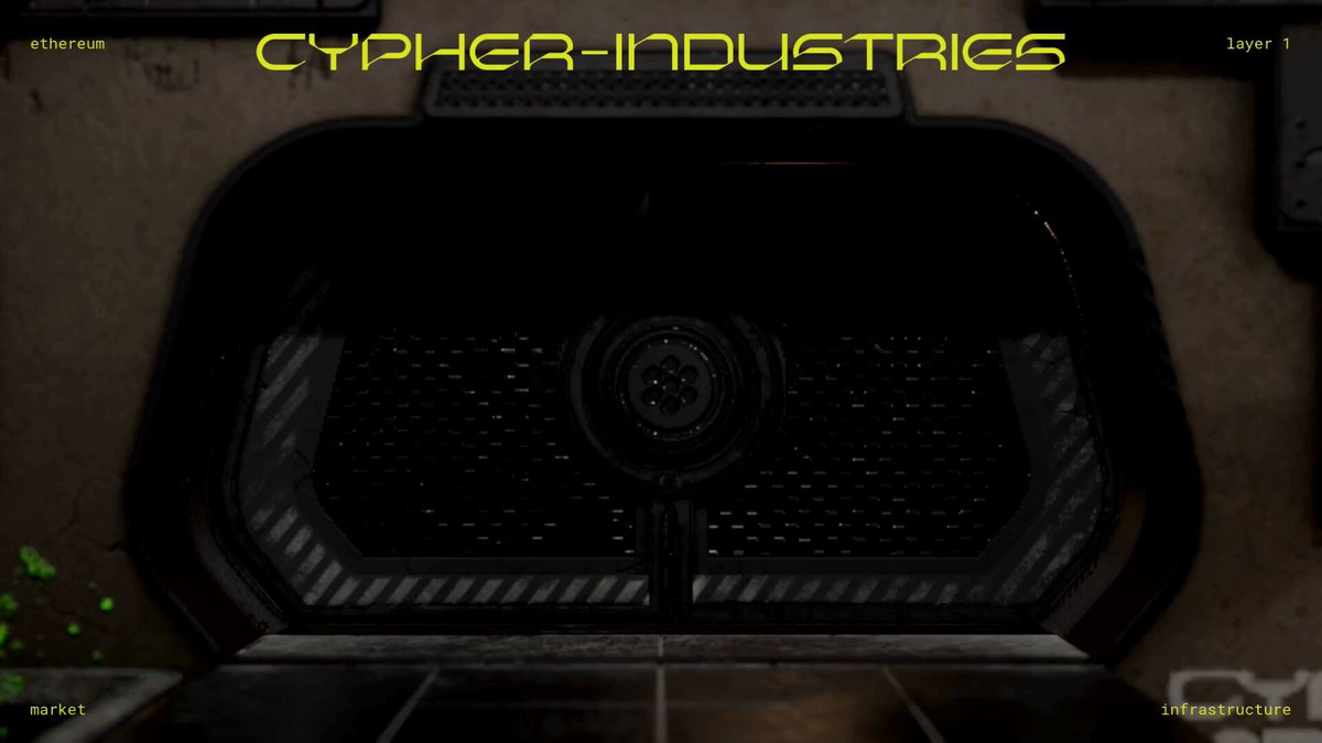 The image shows a computer screen with a banner that says "Cyber-Industries" at the top. Below this, there are two descriptions of the game's gameplay mechanics. The first description reads "Focus on what is in the image and how it relates to the post." This suggests that the player should pay attention to the details of the game world and its relationship with the posted content.