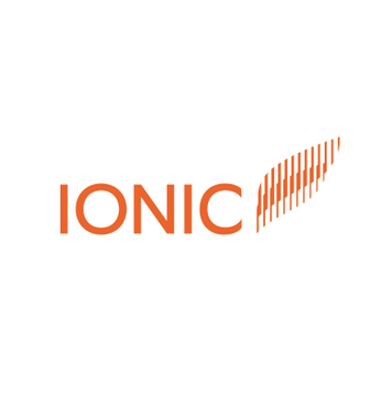 The image shows the Ionic Digital logo with the text "IONIC" in orange alongside an orange bar-graph style graphic. It visually represents the company referenced in the post about Ionic Digital ($IOND) and its Q2 financial results.