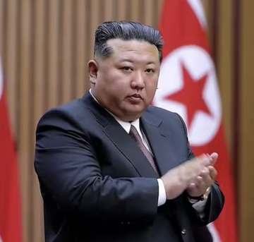 This image shows North Korean leader Kim Jong Un, whose country's hacker group Kimsuky is reportedly using AI-generated phishing documents to target various sectors. The visual directly relates to the accompanying post by showing the figurehead of the nation implicated in the cyberattack.