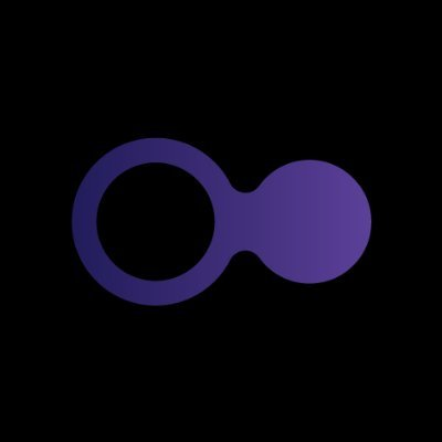 A minimalist purple logo featuring two connected circular shapes against a black background, with the left ring slightly darker than the right solid circle, visually representing the branding for "The Moonclave" and its associated $MCV token mentioned in the accompanying post about meaningful Web3 community building.