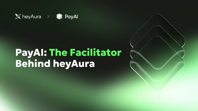 The image features a promotional poster for a new AI wallet assistant called @heyura. The poster highlights that this AI assistant can be used with various payment methods, such as credit cards or mobile payments, making it versatile and applicable to different situations. This integration of payments into the workflow is important because it allows users to seamlessly incorporate these payment methods into their daily lives without having to switch between multiple payment apps.