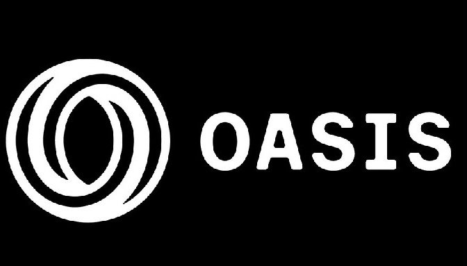 A black and white logo featuring concentric circles alongside the text 'OASIS'.
