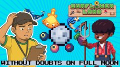 A cartoon thumbnail for 'CHOPPED HEAD GAMES' titled 'WITHOUT DOUBTS ON FULL MOON', depicting two characters examining a sheep's head on a table.