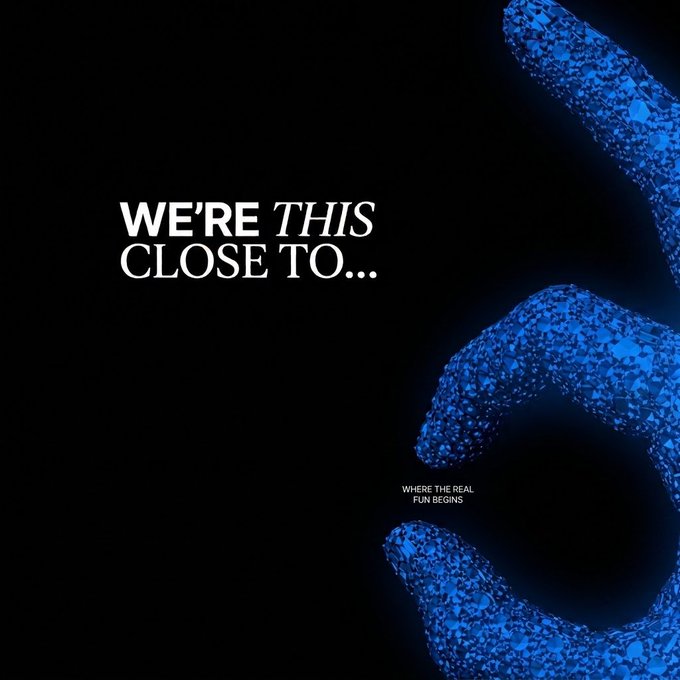 The image features large, glittery blue numerals—appearing to be "5"—alongside white text reading "WE'RE THIS CLOSE TO..." and "WHERE THE REAL FUN BEGINS," set against a black background.

The sparkly blue "5" suggests a countdown or milestone being nearly reached, while the text "We're this close to... where the real fun begins" complements the post's message about being on the verge of something major after 4.5 years of waiting, with $LUNC and #GreenpeaceUNITED hinting at a significant milestone or reveal for the Terra Luna Classic community.