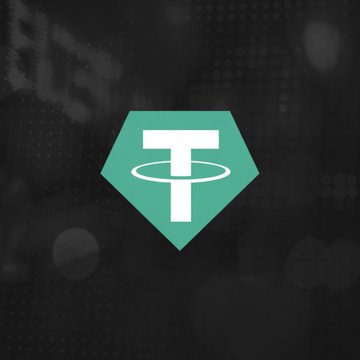 The image features the Tether (USDT) logo—a green hexagonal emblem with a stylized "T" inside a ring—displayed against a dark, bokeh-lit background. It visually anchors the post about India's surging USDT premium, which has spiked above 8.5% due to local supply constraints triggered by Enforcement Directorate actions on crypto-related remittance firms.