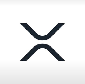 The XRP logo, represented as a dark blue stylized 'X' shape, centered on a plain white background.