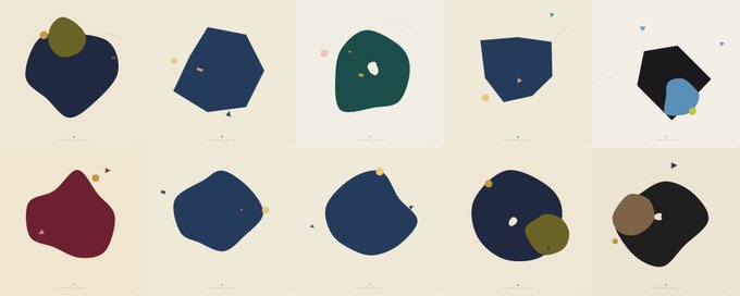 ids of 12 distinct shapes arranged in a 3x4 grid, with each shape having a unique color and pattern.