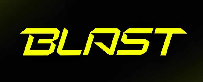 The word "BLAST" is displayed in stylized, bold yellow letters against a dark background.