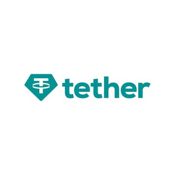 The image displays the Tether logo, featuring a teal diamond-shaped icon with a stylized "T" alongside the lowercase wordmark "tether." This branding accompanies news of Tether's 2025 financial audit by KPMG, which confirmed the company's reserves exceed its liabilities by $6.814 billion.