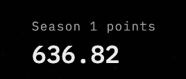The image displays "Season 1 points" with a score of 636.82, relating to the $TREAD airdrop Genesis Distribution mentioned in the post, where users are encouraged to review and accept the terms at app.tread.fi/points to track their point accumulation.