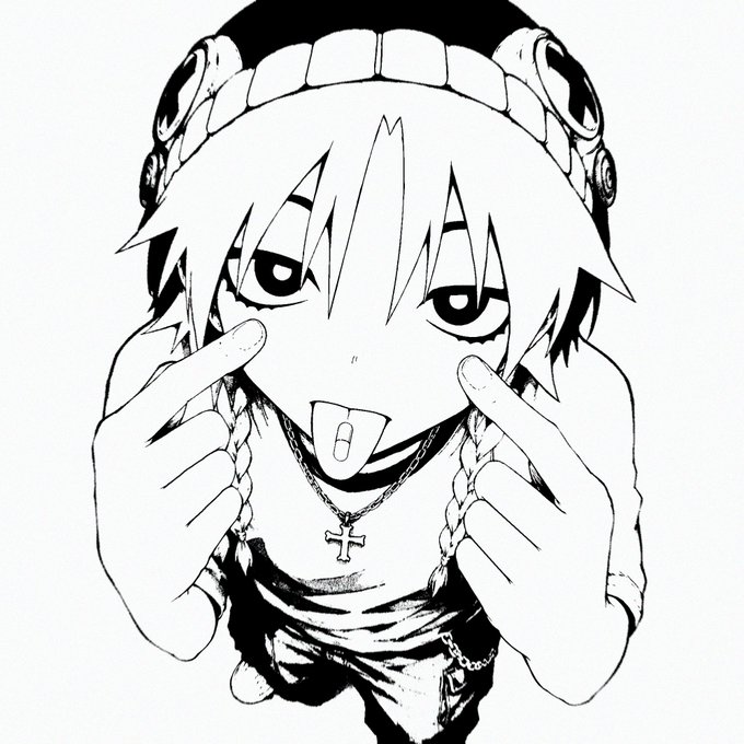 A black-and-white anime-style illustration shows a mischievous-looking character wearing a beanie and a cross necklace, sticking out their tongue and pointing at their cheeks. The image accompanies a post celebrating receiving funding for a "pixie" project, with the playful art style likely representing the creator's personal brand or avatar as they share news of upcoming work, alongside what appears to be a Solana memecoin contract address (Zipump token).