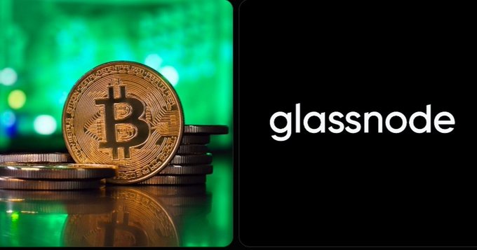 A gold Bitcoin token stands stacked against a green digital backdrop alongside the Glassnode logo, visually representing the on-chain analytics firm's identification of the critical $81K–$86K supply zone where long-term holder breakevens and liquidation levels converge, making it the key battleground for $BTC's next major move.
