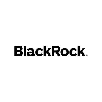 The image features a logo of the company BlackRock, which is black with white text. The text reads "BlackRock" written in capital letters. Below this, there are some words that seem to be related to cryptocurrency or digital currency, such as "Rumors", "circulating", and "ETF". These words suggest that there might be discussions or speculations about the company's involvement in the crypto market or the development of an ETF for digital currencies.