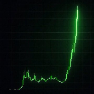 The image shows a dark green line with some scattered dots, resembling an upward-pointing arrow or a line graph. The background color of the graph remains black, which emphasizes the upward trajectory represented by the dots along the line. In the accompanying text on the right side of the photo, there is a message that reads "CZ BINANCE: No tienes que hacer nada. SOLO HODL." This could be interpreted as a positive statement encouraging people not to dwell on negative things and focusing on the bright aspects of life or the upward trends in the graph.