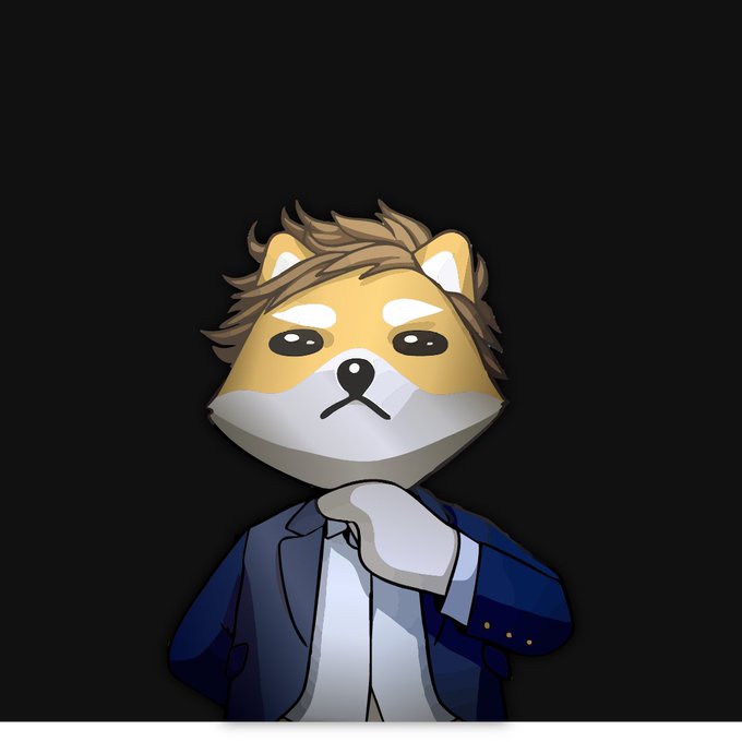 The image features a cartoonish anthropomorphic dog wearing a suit, standing against a black background with its head tilted to one side as if deep in thought or contemplation. The text "ETH gas sucks" is written above the dog's head, which could be related to the post about the release of a new game or an update for the popular video game series, Fortnite.

The image and accompanying text are placed on a white background with black borders, creating a striking contrast that makes them stand out. The overall layout is simple yet effective in drawing attention to the content displayed.