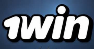 Logo of '1Win' displayed in white stylized text with a small orange accent on a dark blue gradient background, representing the online gambling/betting platform.