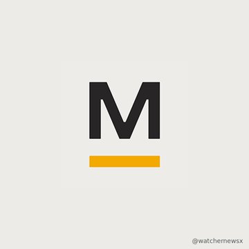 A minimalist logo featuring a bold black letter 'M' with a yellow horizontal bar beneath it, with the watermark '@watchmewsx' in the bottom right corner.