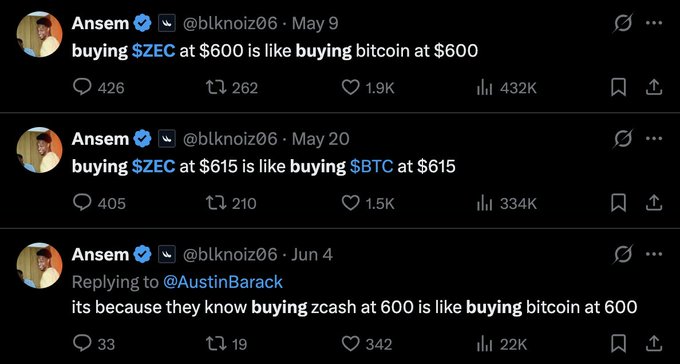 The image features a screenshot of three different Twitter accounts, each with various tweets related to Bitcoin transactions. One account, specifically @BlankNoi, has posted about how buying $600 worth of Bitcoin could be like paying $800 for an item in cash. Another account has discussed how @Anemsm was replying back to another Twitter post that talks about buying $600 worth of Bitcoin as if it were buying $800 for the same item in cash. The third account, written by @AustinBarack, brings up a different viewpoint on the matter and questions why people are spending money on Bitcoin at such high prices.