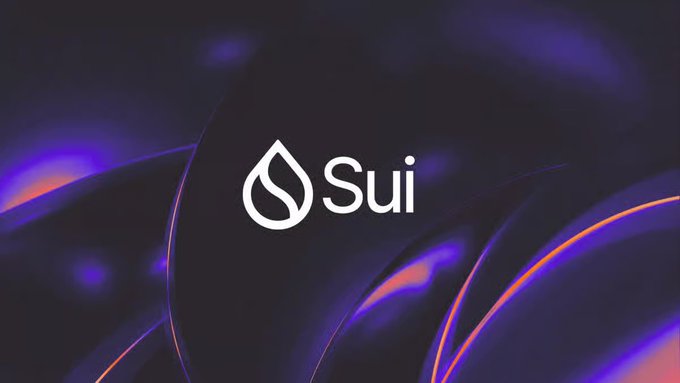 The image features a purple background with white text that reads "Sui" at the top of the frame. Below this, there are three circles arranged vertically, each containing a different color - red, orange, and yellow. The text "@SuiNetwork network is experiencing a major new outage less than 24 hours after the previous incident According to the network status page, Sui has been unable to process any new blocks for nearly two hours".