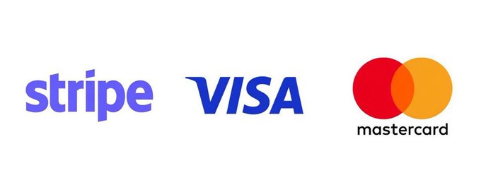The image displays the logos of Stripe, Visa, and Mastercard, highlighting key financial firms involved in the launch of a new joint crypto stablecoin called $OUSD, as mentioned in the accompanying post.
