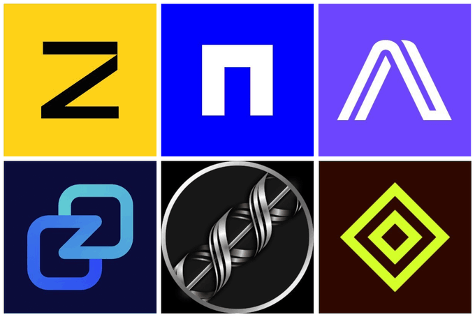A grid of six cryptocurrency logos representing privacy-focused projects, including Zcash ($ZEC) and Monero, alongside other privacy coins and platforms.

The image visually represents the privacy coin watchlist mentioned in the post, displaying the logos of various privacy-themed cryptocurrencies that have rallied alongside Zcash's 200%+ surge since early August.