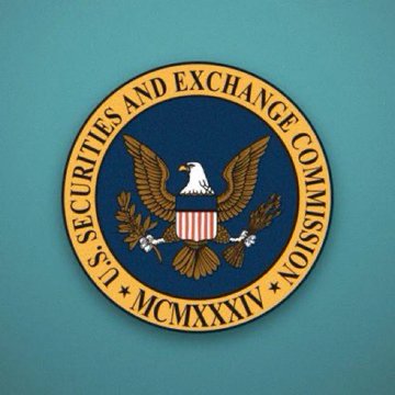 The official seal of the U.S. Securities and Exchange Commission (SEC), featuring an eagle with a shield, olive branch, and arrows, dated MCMXXXIV (1934).