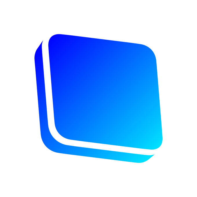The image features a stylized blue gradient cube logo, associated with the Base blockchain platform. It visually represents Base's branding in context with a post highlighting the new B20 token standard, which simplifies token creation on the Base network.